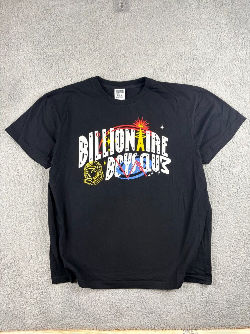 Billionaire Boys Club BBC T-Shirt Men's Size XL Black Space Future Arch Graphic
